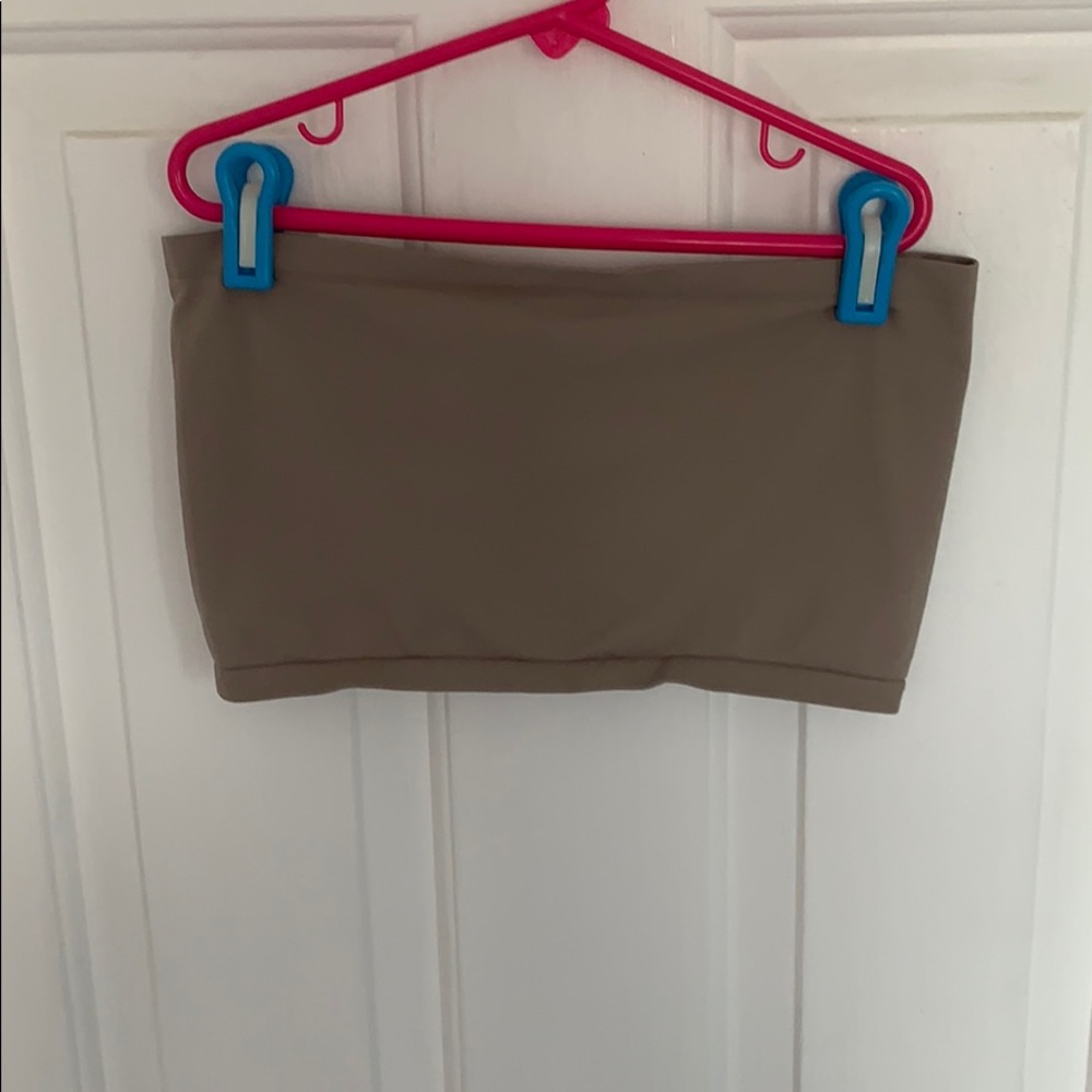 Tan/gray neutral color bandeau size M/L